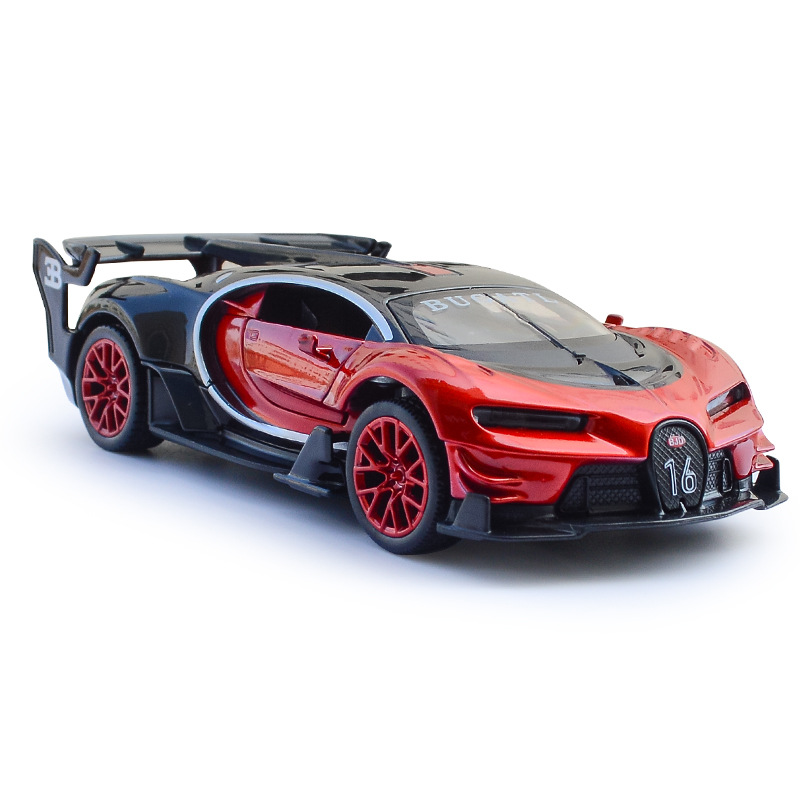 Boxed Jiaye Bugatti GT underwater Dragon simulation alloy car model children's sound and light return toy wholesale thumbnail