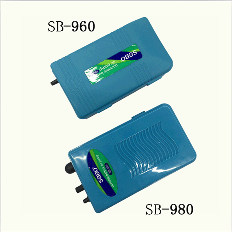 Songbao Aquarium Fish Tank Oxygenation Pump Portable External Air Pump Dry Battery Oxygenation Pump SB-960 980 wholesale