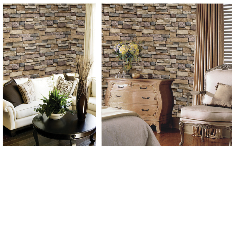 Supply 45Cm Imitation Rock Brick Bedroom Living Room Background Wallpaper Self-Adhesive Decorative Wallpaper Paste Sa-1007 Specification drawing
