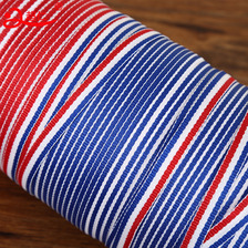 海军风三色红白蓝条纹织带法国荷兰条纹风帽带服装家居饰品耳环颈