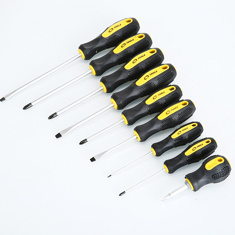 Chengya Screwdriver Screw Screwdriver With Rubber And Plastic Handle Screwdriver Flat-Head Phillips Screwdriver Wholesale details Picture