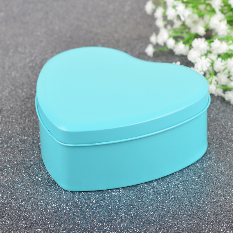 Creative wedding return gift tinplate wedding candy box, large heart-shaped tin box, candy color, can hold cigarettes, tin box manufacturer in stock pic 7