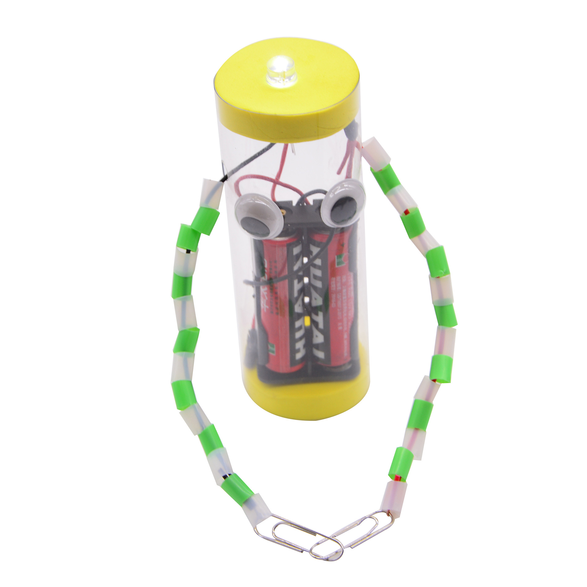 The light bulb lit up in the training equipment for the electrical doctor's circuit science experiment - conductor insulator Technology Small Project details Picture