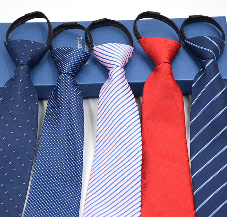 Groom Marriage Free Knot Easy Pull Business Professional Inch Shirt Casual Men 8Cm Lazy Zipper Tie Wholesale