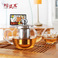 陶煲王 高硼硅玻璃小茶壶 引嘴过滤泡茶壶 透明茶具现货一件代发图