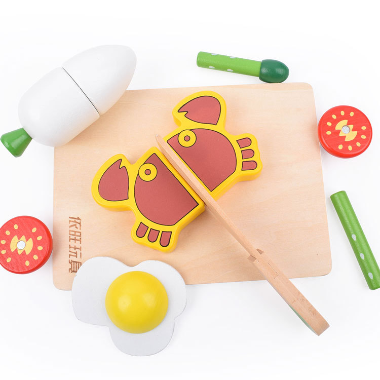 依旺切水果玩具木制玩具水果蔬菜切切看切切乐儿童过家家厨房玩具详情图5