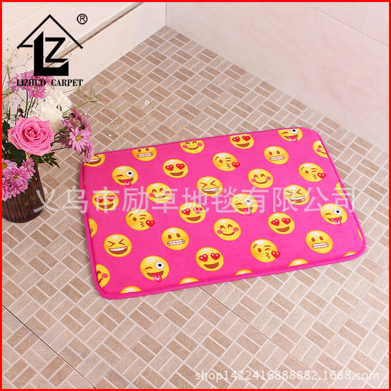 Manufacturers wholesale can customize fashion cartoon printed floor mat children's mat living room bathroom toilet sponge carpet Application Scenario