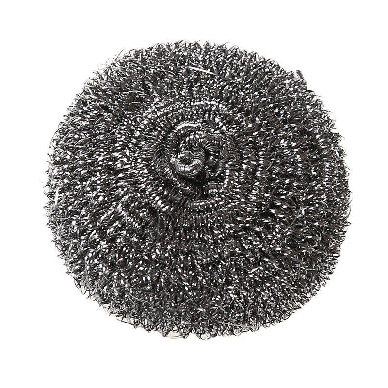 Stainless Steel Brush Pot Cleaning Ball Steel Wire Ball Dishwashing Brush Pot Ball Kitchen Supplies Decontamination Pot Brush Wire Ball Item Picture