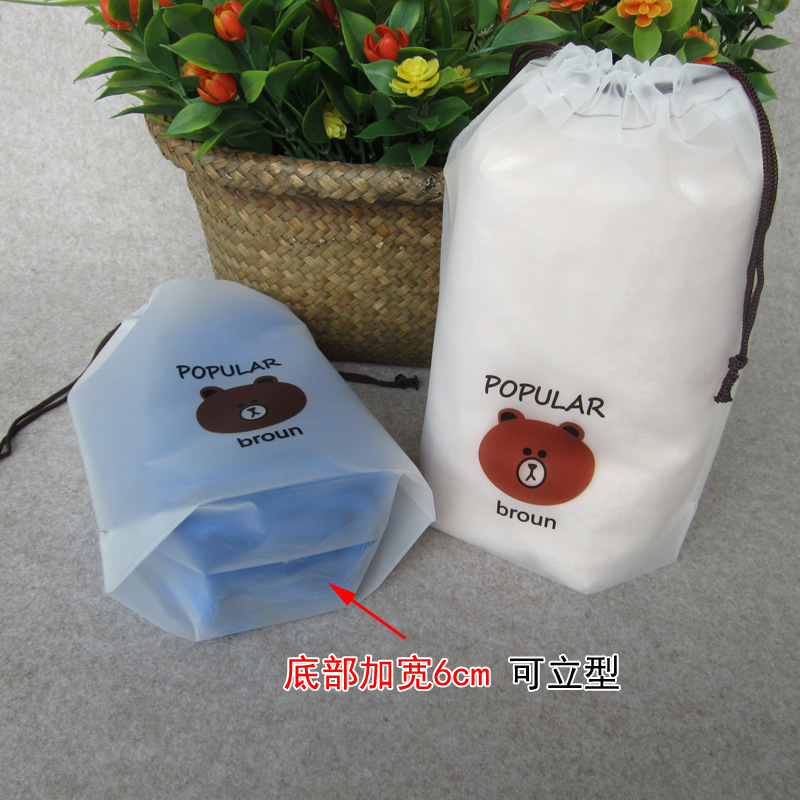 EVA磨砂束/抽绳包装塑料产品图