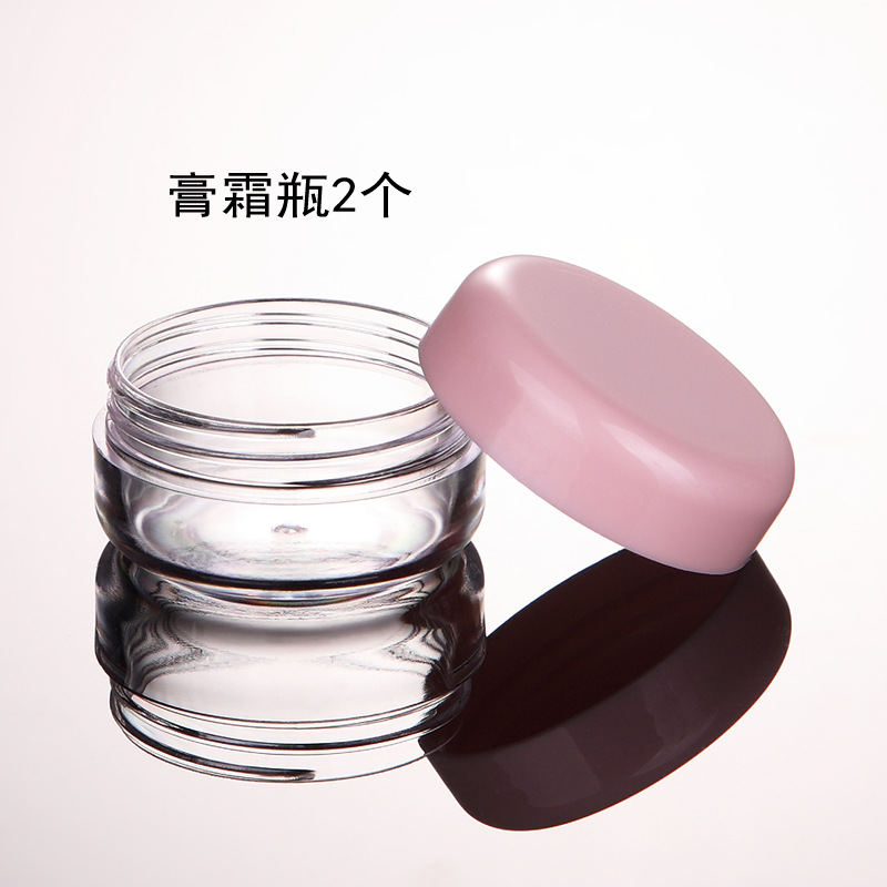 Boxed travel bottle set of six pieces, empty bottle sample, pvc transparent portable material beauty tools details Picture