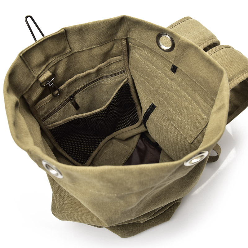 Fashionable large-capacity travel backpack for men, outdoor travel sports bag, trendy canvas backpack for men Application Scenario
