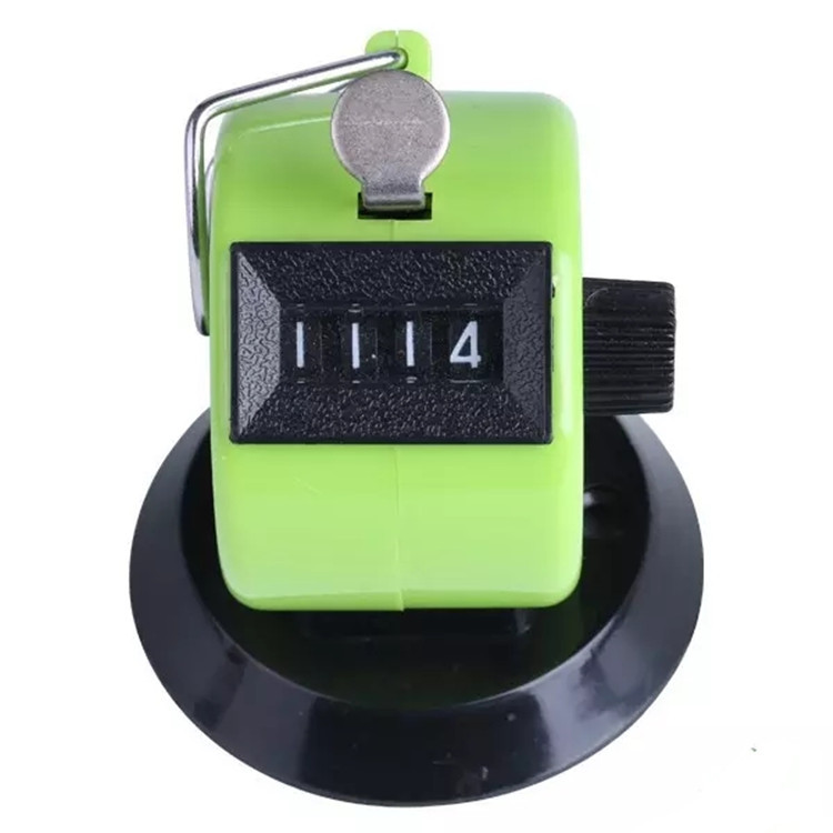 Color hand-press counter with base, hand-press counter with all-plastic casing, factory workshop assembly line statistics Specification image