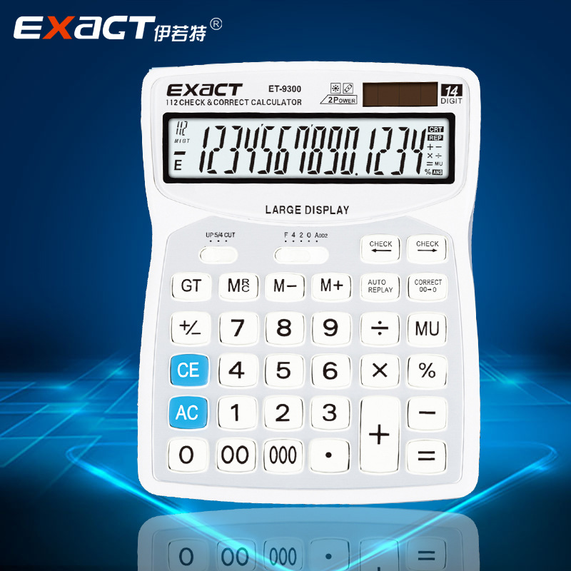 工厂品牌直销伊若特太阳能计算器14位数显示多功能查数外贸计算机图