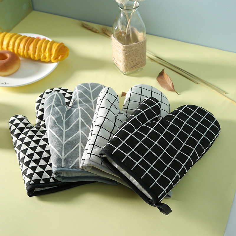 Cotton And Hemp Baking Gloves Microwave Oven Gloves Heat Insulation Gloves Hot Oven Gloves Wholesale Manufacturers Specification drawing