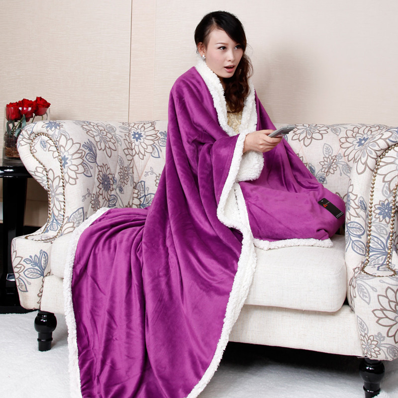 Special Winter Double Thickened Coral Fleece Lamb Fleece Multifunctional Composite Blanket Cotton Fleece Blanket Item Picture