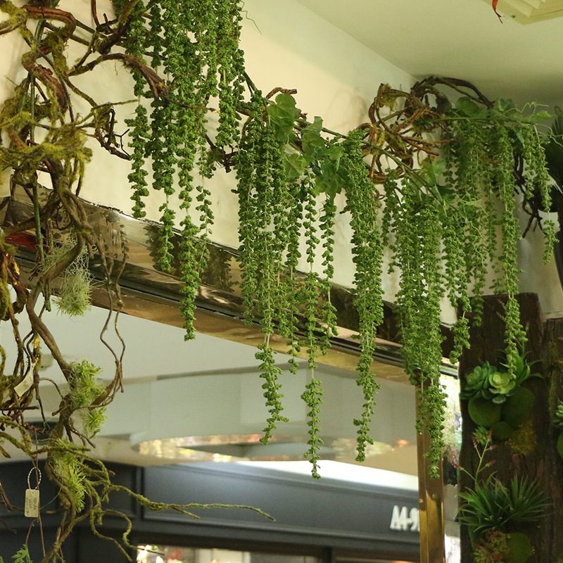 Simulation Necklace Bead Rattan Simulation Flower Fake Flower Vine Simulation Leaf Home Decoration Factory Direct Sales Specification drawing