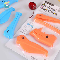 Cherry Color cartoon animal with date Food Seal clip Sealing bag clip Cute sealing clip Powerful food sealer