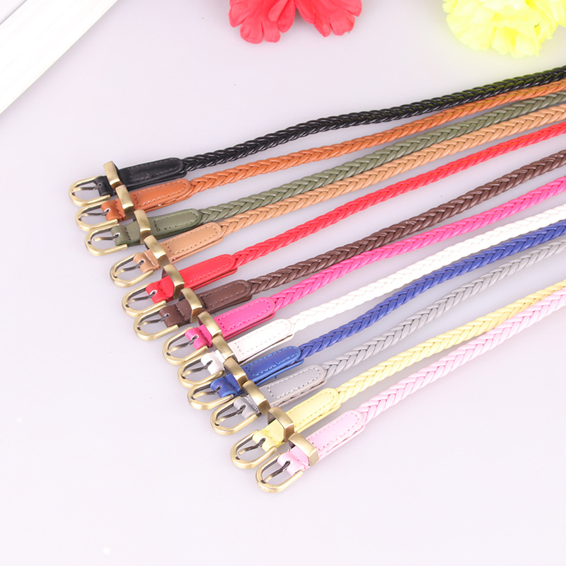 The New Hand Woven Belt Women's Needle Buckle All Thin Waist Belt Women's Rope Strap Decoration Factory Direct Sales 616 Specification drawing
