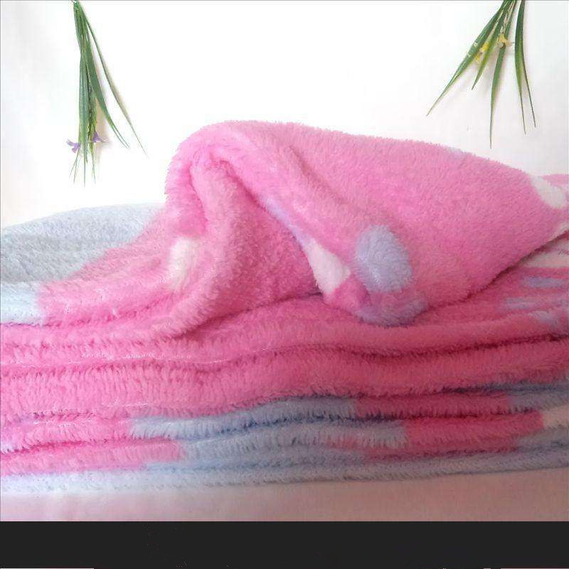Factory Low Discount Coral Velvet Printed Blankets For Domestic Sale Flower Bed Linen Processing Gift Promotion Specification drawing