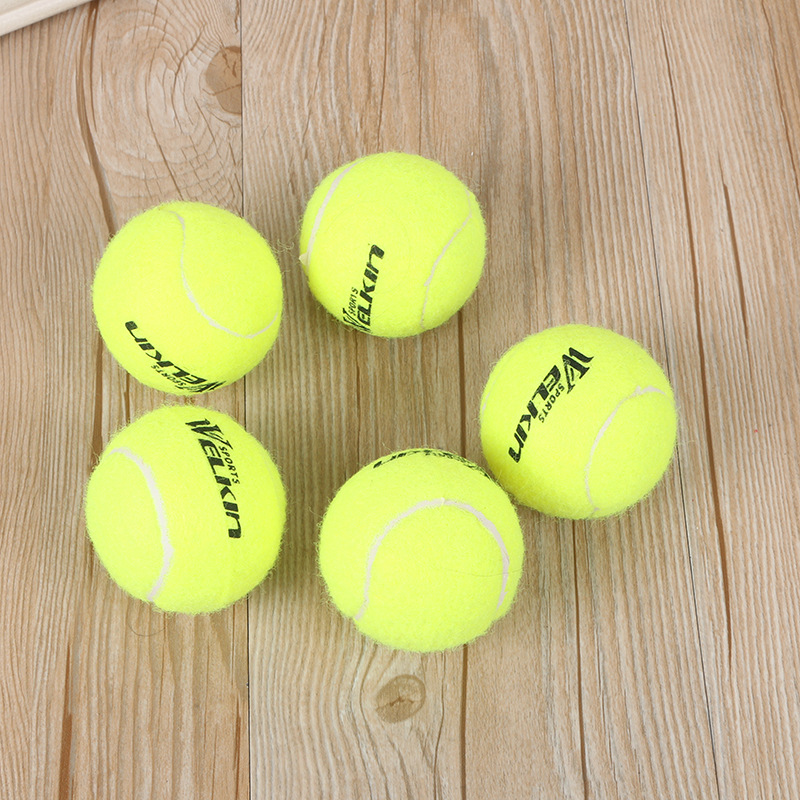 厂家直销 单色网球比赛训练弹力网球毛呢训练户外网球体育用品详情图2