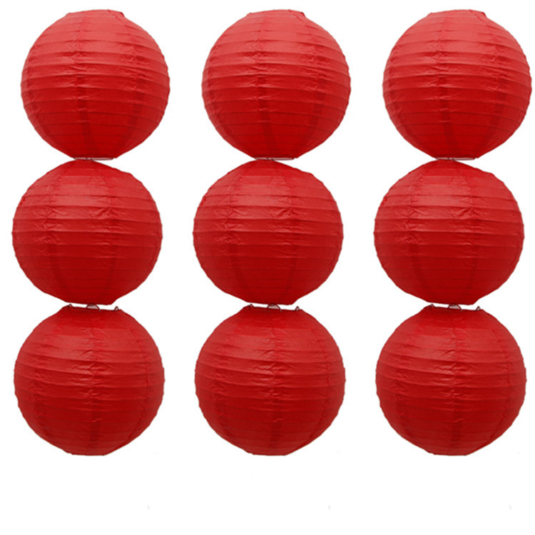 Spring Festival paper lantern manufacturer wholesale wedding supplies, children's DIY bright red Spring Festival wedding Festival decoration supplies