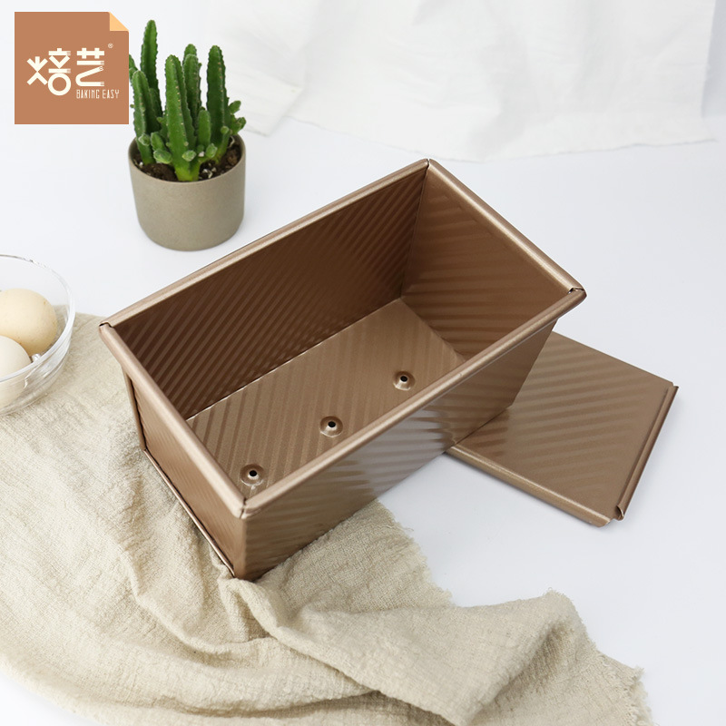 450G Corrugated Toast Box Toast Mold Cake Mold Toast Mold, Non-Stick Embossing Toast Mold Application Scenario