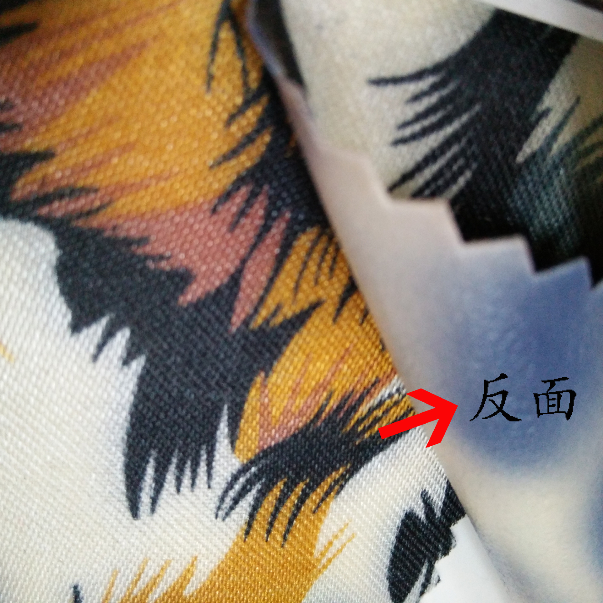 Tinted printed leopard print printed foam printed fabric foam coated pvc details Picture