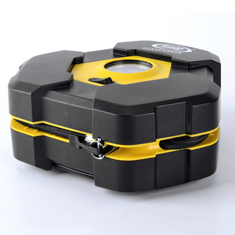 A 12V portable tire electric air pump with a light triangle digital display, automotive supplies, and a vehicle-mounted air pump Specification image
