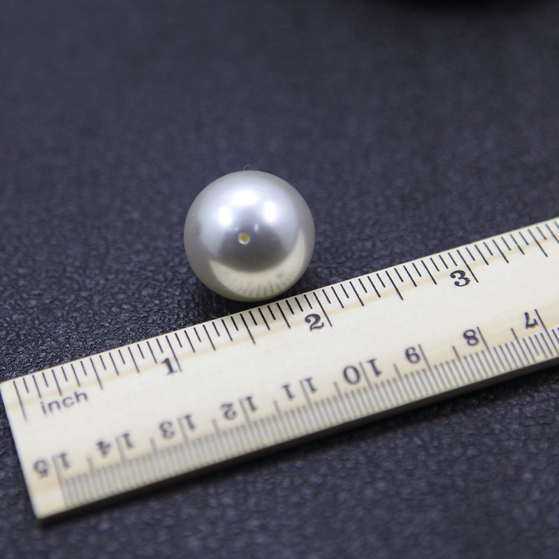 Environmental Protection Abs Highlights Half Hole Imitation Pearl Accessories Diy Earrings Accessories Pearl Semi-Finished Products Manufacturers Wholesale Specification drawing