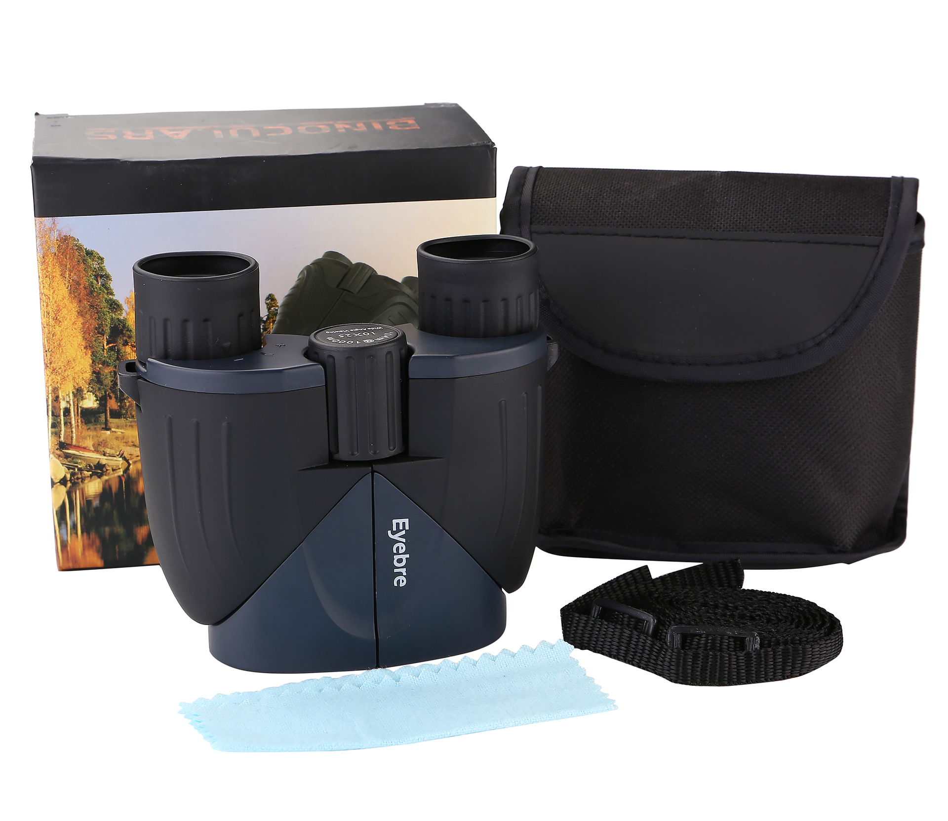 Nuevos telescopios de bolsillo premium Eyebre binoculares pequeños de gran tamaño 10X25 espectáculos de larga distancia al aire libre Item Picture