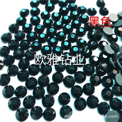 Manufacturers Middle East Drill Clothing Hot Drill Accessories Flat Bottom I Hot Drill Black Jetblack