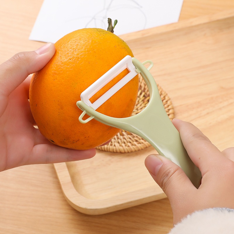 Gadgets de cocina simple nórdico color pelador cuchillos de pelar frutas multifunción calabaza cuchillos de pelar cerámica Application Scenario
