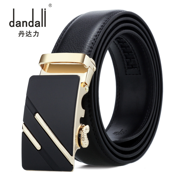 Danda Power Leather Men's Belt Casual Men's Automatic Buckle Belt Business Soft Cowhide Pants Manufacturers Direct Sales Specification drawing