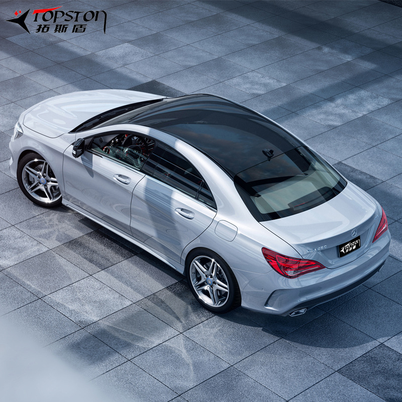 Manufacturers Direct Sales Of Bright Car Roof Film Three Layers Of Light Color Change Film Low Initial Sticky Black Anti-Panoramic Skylight Film details Picture