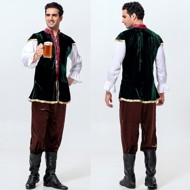 Halloween adult male cosplay costume Oktoberfest costume Arab prince character performance costume full figure
