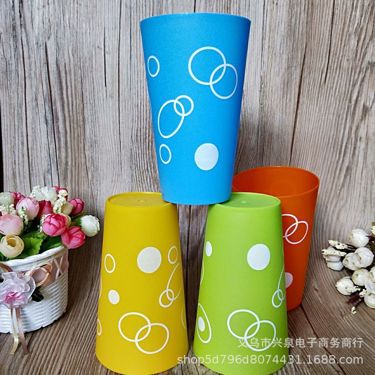 【 Zone 3-5 】 Frosted colored toothbrush cups 600 yuan per box, plastic cups, toothbrush cups, toiletries cups, beverage cups/frosted cups 1 yuan 2 yuan, department store Application Scenario