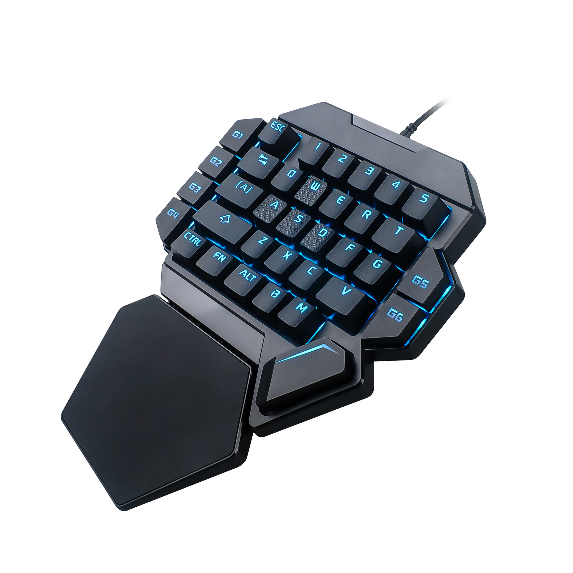 Cross-border direct K50 one-handed keyboard RGB luminous game mechanical keyboard/with macro definition function/green axis / Application Scenario