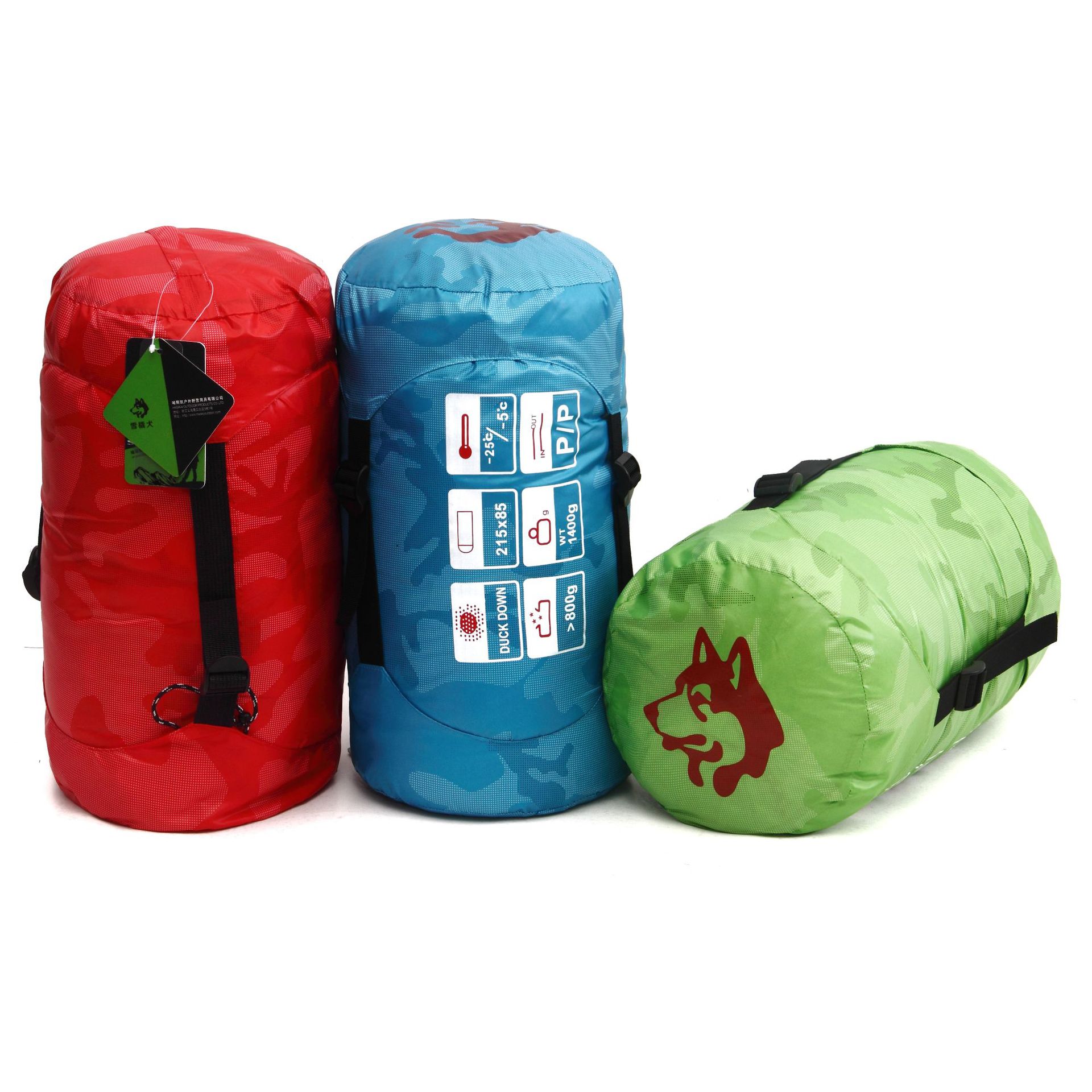 JUNGLE KING Outdoor Sleeping Bag Down envelope Sleeping Bag Widened Rectangular duck Down Adult quilt Cold-resistant and warm Specification image