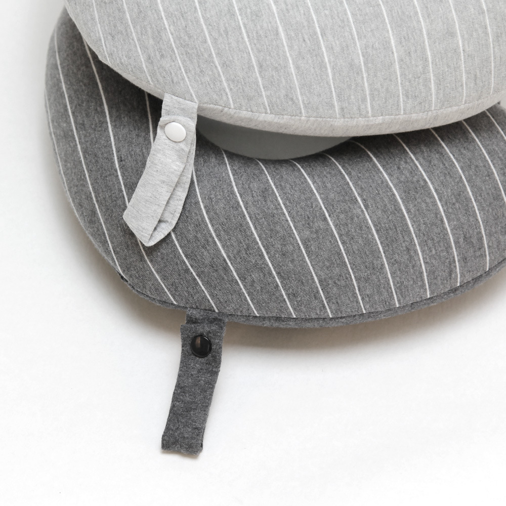 Rayas de sudor de tela espuma de memoria u almohada al aire libre viaje cuello protector almohada oficina siesta almohada puede imprimir el logotipo Application Scenario