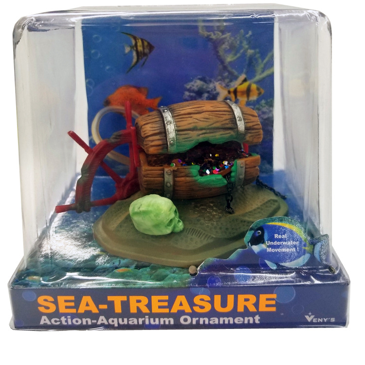 Fish tank landscaping resin handicrafts, animal ornaments, pneumatic products can be connected to oxygen pumps, pipa buckets and rotating wheels Application Scenario