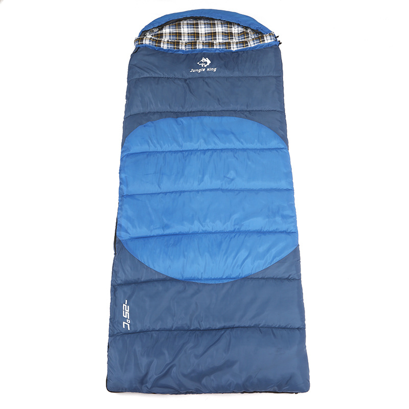 JUNGLE KING Outdoor envelope Sleeping Bag Widened Camping sleeping Bag Cotton quilt Rectangular sleeping Bag with dirt-proof inner liner