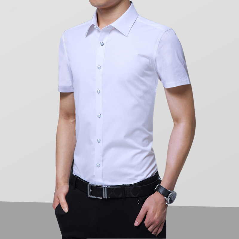 Factory direct supply of AliExpress foreign trade trendy and stylish business casual men's shirts and short-sleeved shirts, cross-border product consignment