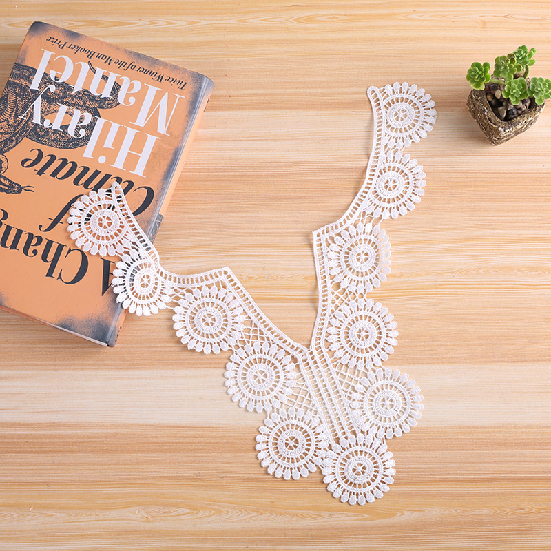 Manufacturers Direct Neckwear Water Soluble Lace Lace Hollow Polyester Flower Garment Accessories Computer Embroidery Lace