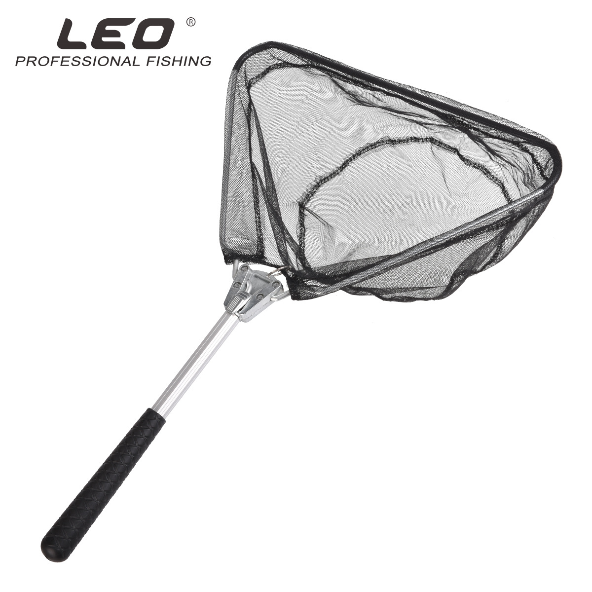27972 LEO/ Leou [Aluminum Alloy Natural Color Triangular Mini Fishing Net] Flying fishing Folding hand-drawn fishing gear export details Picture