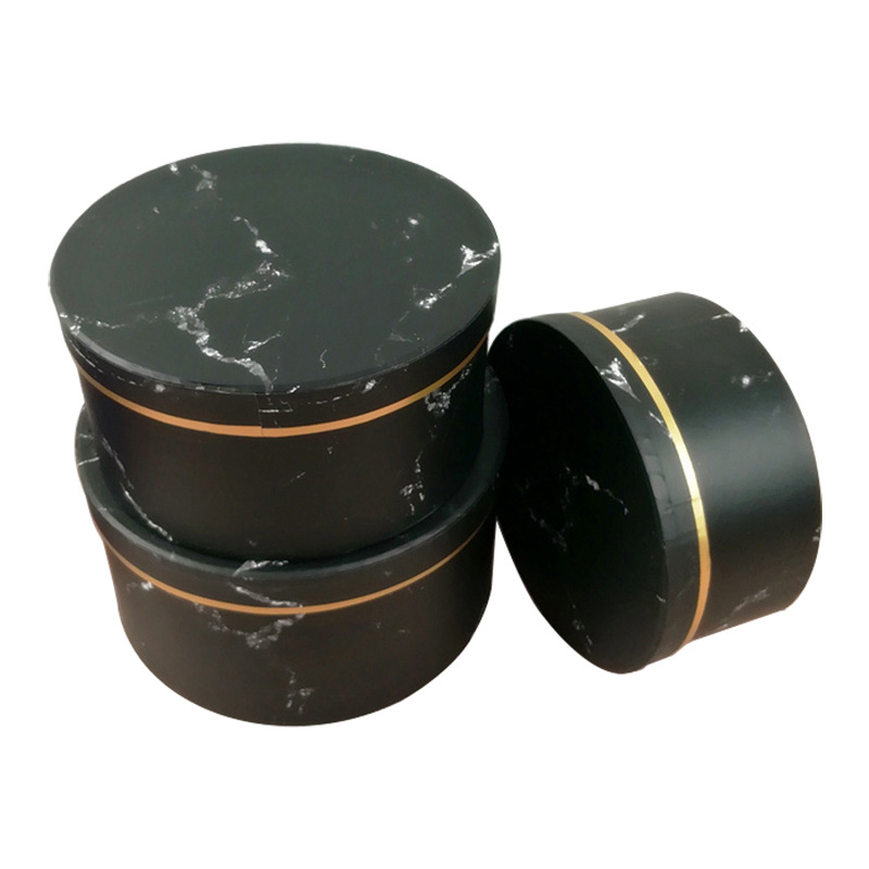 烫金圆筒大理白底实物图