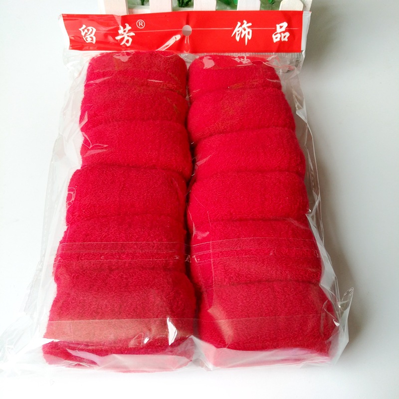 留芳加大号加粗毛巾毛线发圈头绳皮筋不伤发橡皮筋皮套头饰批发细节图
