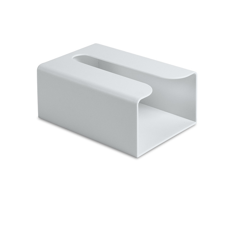 Plastic Tissue Box Wall Hanging White Nordic Wall Hanging Tissue Box Kitchen Wall Hanging Tissue Box Pasted Tissue Holder Item Picture