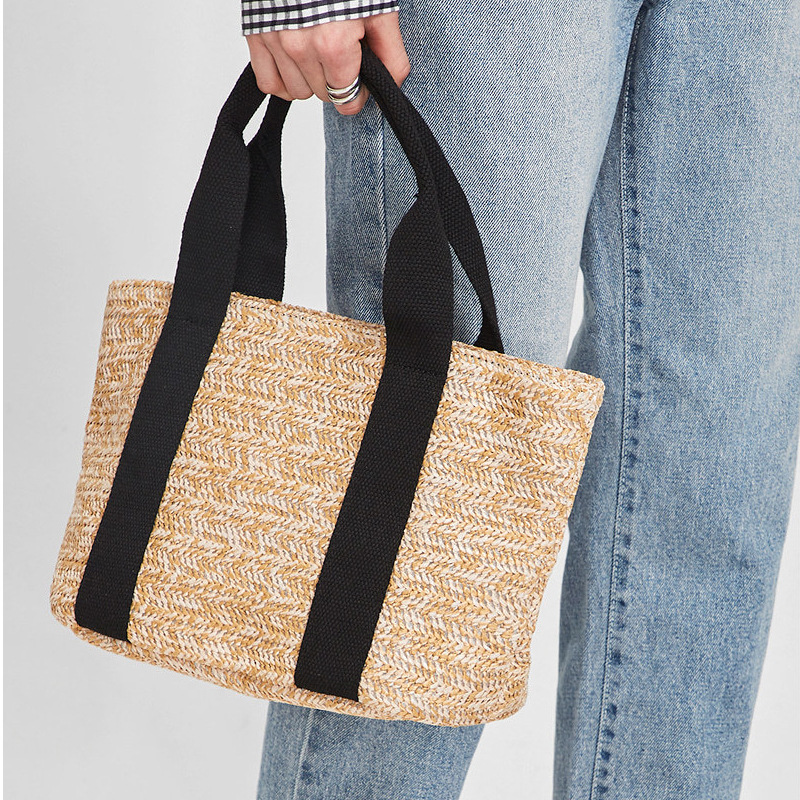 2023 Summer New Vegetable Basket Straw Bag Bohemian Style Beach Bag Holiday Casual Women's Bag