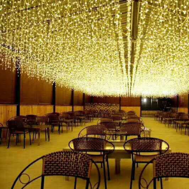 满天星灯冰条灯串户外防雨led节日装饰小彩灯闪灯星星灯串窗帘灯图