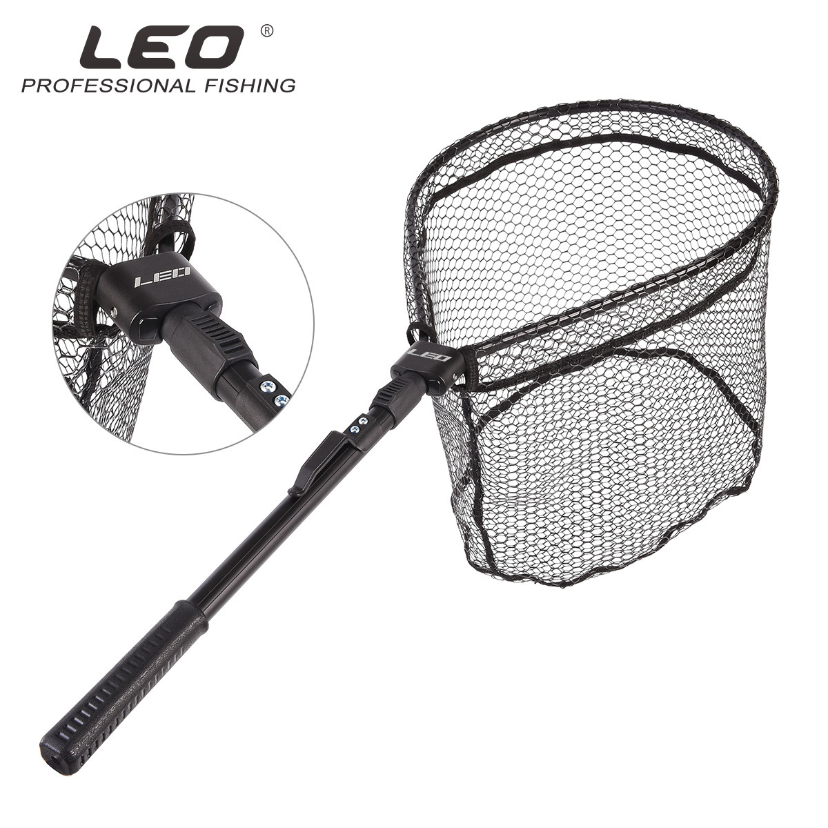 27984 Leo/ Leou [Aluminum Alloy Quick Folding Fly Fisherman's Net] Fly Fishing Net Fishing Gear Net details Picture